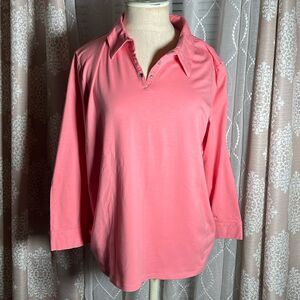 Dialogue Size large  long sleeve collared top